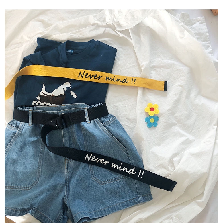 Thắt lưng canvas khóa đôi thời trang tùy chọn màu sắc