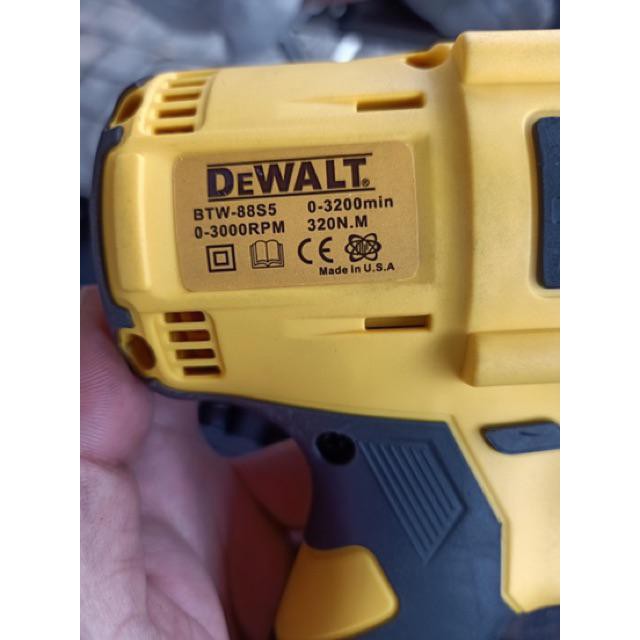 Máy bắn bu lông, siết ốc chính hãng DEWALT 99V pin Nhật Hàng loại 1
