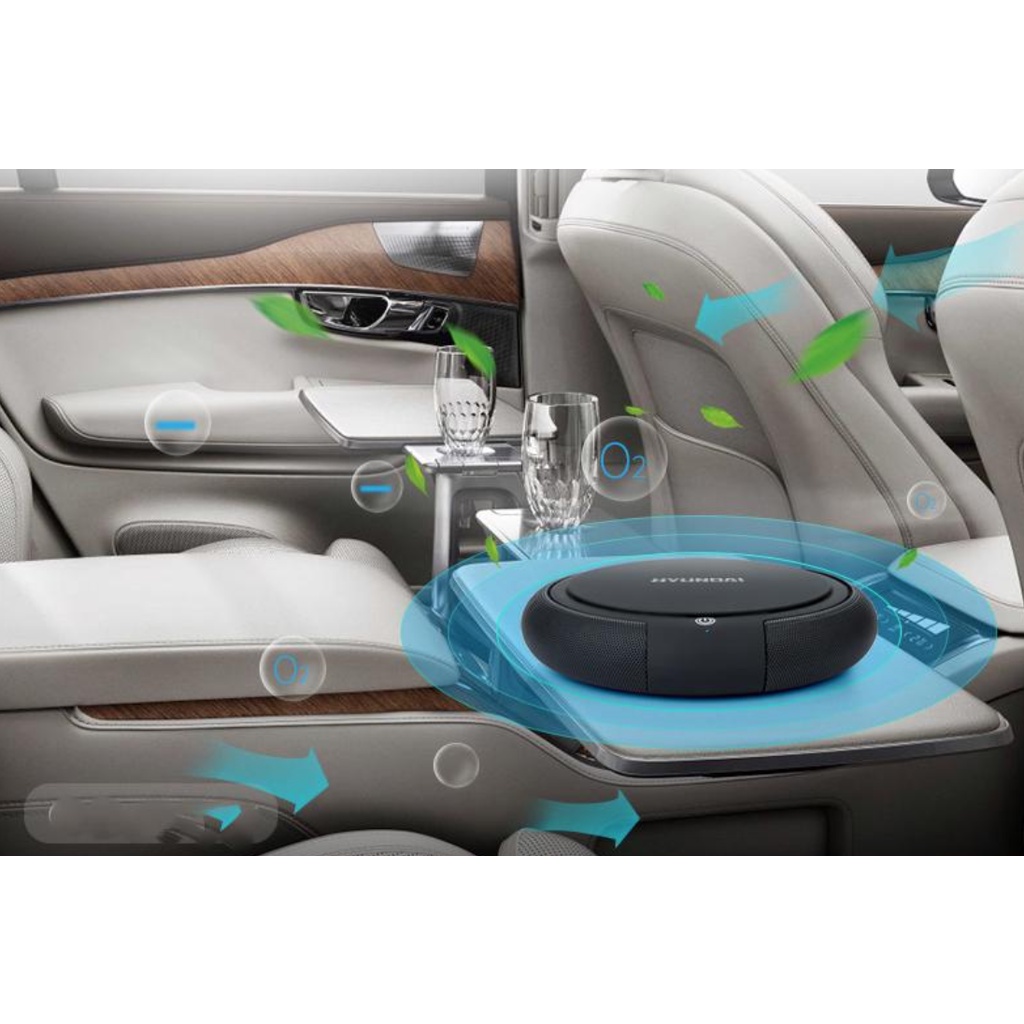 Máy lọc không khí Hyundai cho ô tô, Máy khử mùi ô tô cao cấp, Loại bỏ ô nhiễm trên ô tô, Bảo vệ sức khỏe bạn
