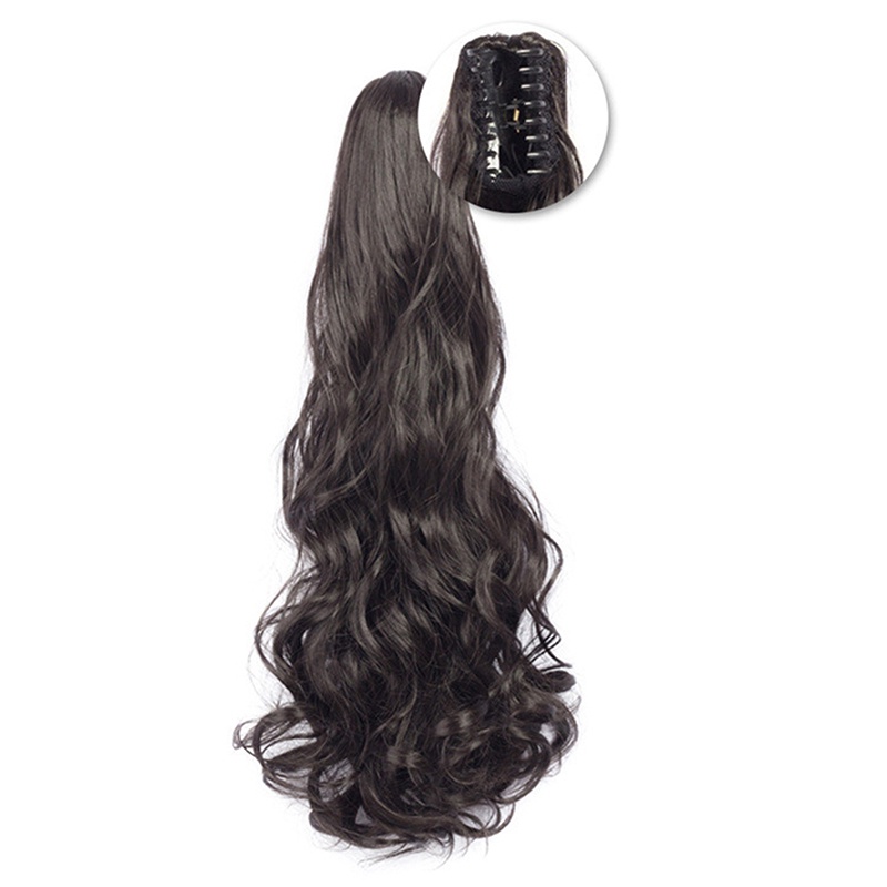 Ygt Tóc Giả Đuôi Ngựa Dài 50cm Xoăn Tự Nhiên Thời Trang Cho Nữ