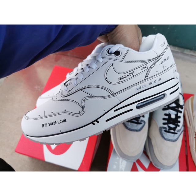 (44.5x1)Giày sneaker air max1"schematic"