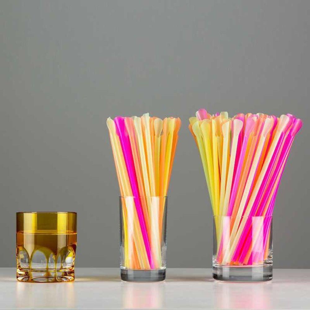 KRNY Set 100 Ống Hút Thẳng Sáng Tạo Mới