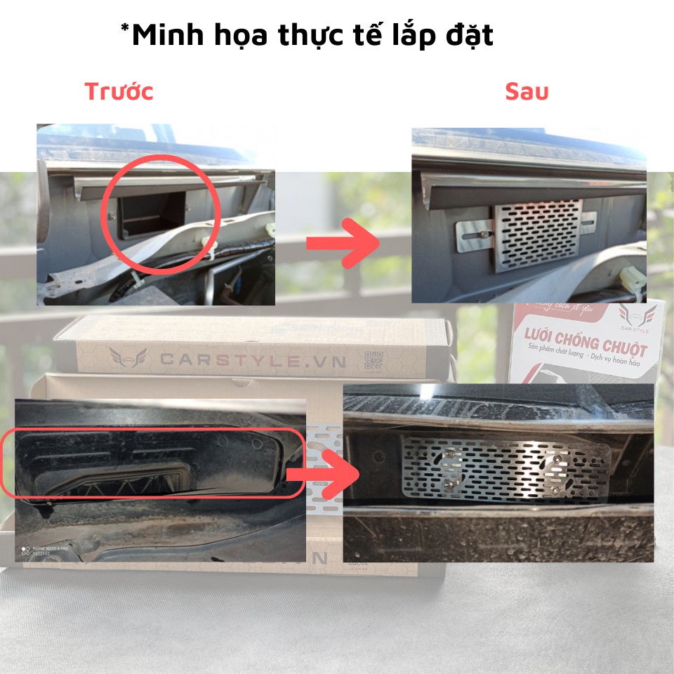 Lưới chống chuột ô tô Toyota Vios/ Yaris