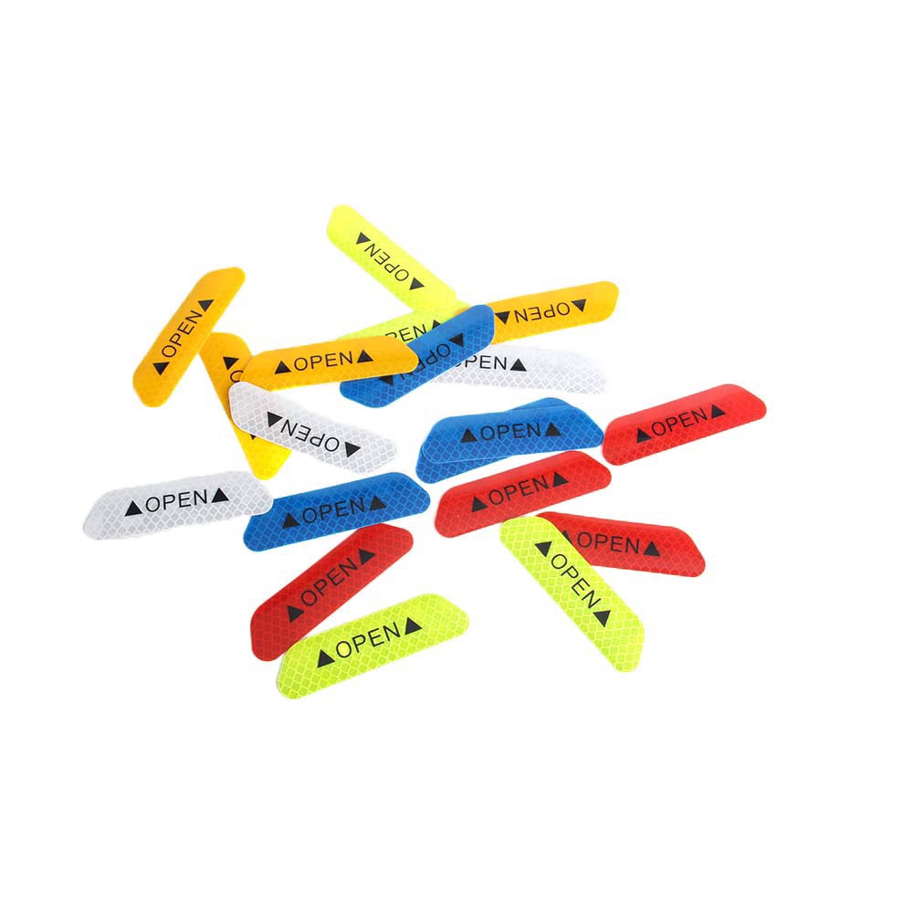 Set 4 Miếng Dán Phản Quang Cảnh Báo Mở Cửa An Toàn Thông Dụng Cho Xe Hơi/Xe Máy
