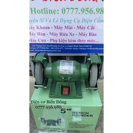 Máy mài hai đá ♥️ FREESHIP ♥️ Máy mài 2 đá 1/4 ngựa 200W hiệu Bench Grinder mài sắt, gỗ, kéo, phá đá, kim loại.