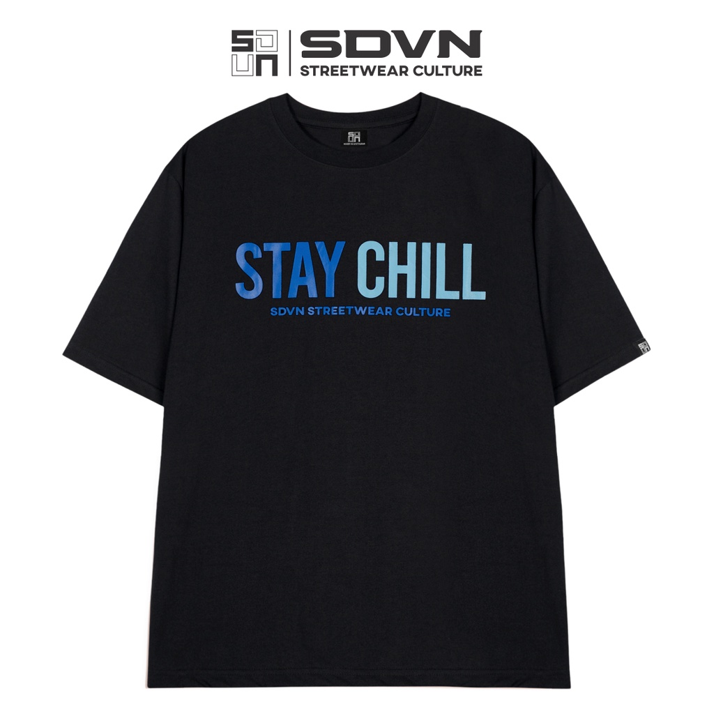 Áo Thun Unisex Nam Nữ Form Rộng SDVN STAY CHILL