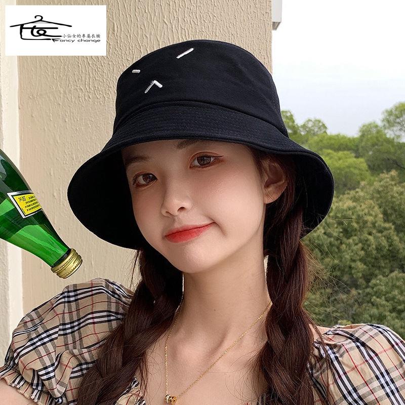 Nón Vành Thêu Họa Tiết Hoạt Hình Phong Cách Hàn Quốc Thời Trang Xuân Hè Dễ Thương Cho Nữ