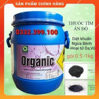 Thuốc Tím Ấn Độ (KMnO4 99%) Diệt Khuẩn hồ cá