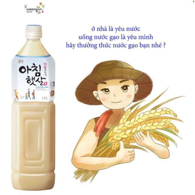 Nước gạo wongjin hàn quốc 500ml-1500ml