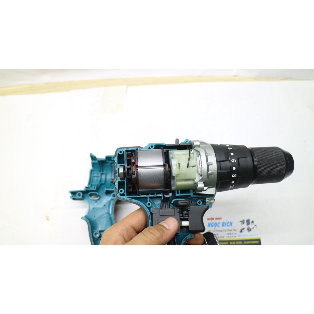 Thân Máy Khoan Pin Động Cơ 118V Đầu AUTOLOCK 13MM Không Chổi Than