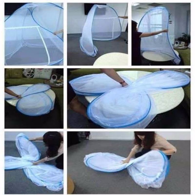 Màn Chụp Tự Bung Gấp Gọn Thông Minh - Mùng Chụp Tự Bung