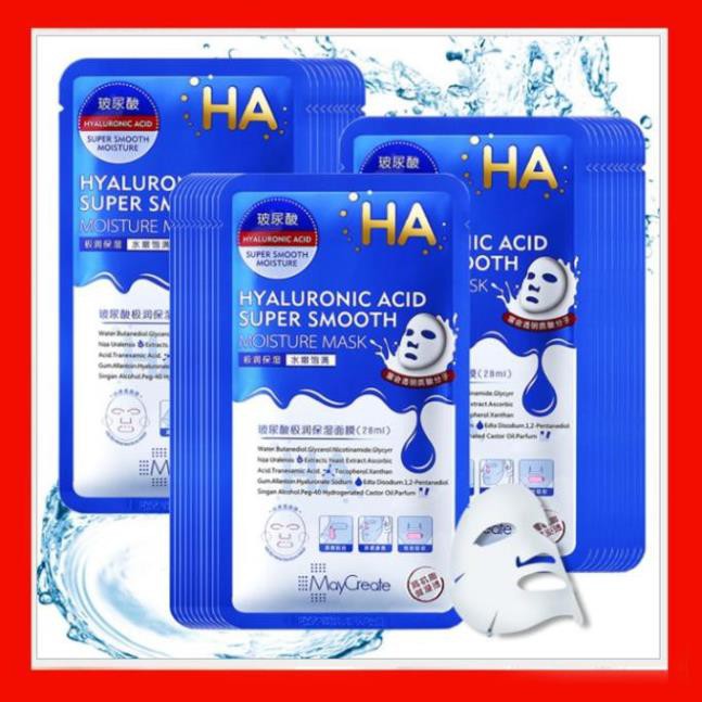 Mặt Nạ Dưỡng Ẩm Trắng Da HA Hyaluronic Acid Maycreate PL4