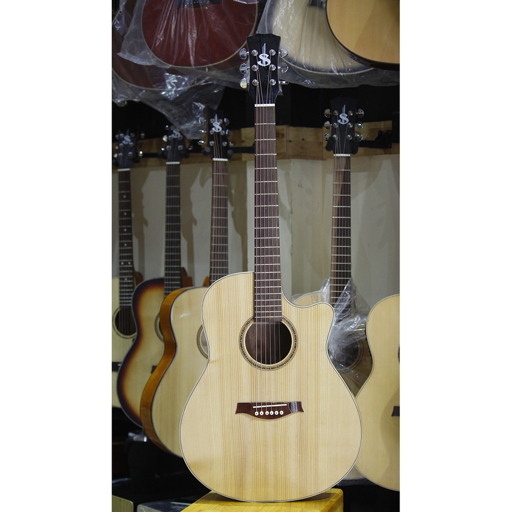 Guitar acoustic giá rẻ cho người mới tập chơi, bảo hành 12 tháng