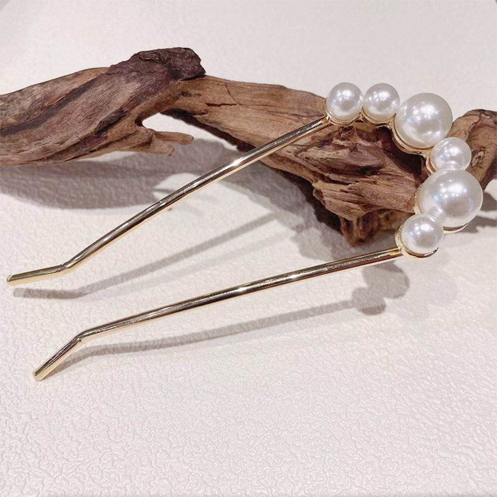 Cài tóc đính ngọc trai phong cách thanh lịch cho nữ