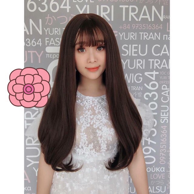 Tóc giả❤️freeship 50k❤️ tóc thẳng cúp đuôi nguyên đầu- tặng lứoi chùm tóc- hình thật
