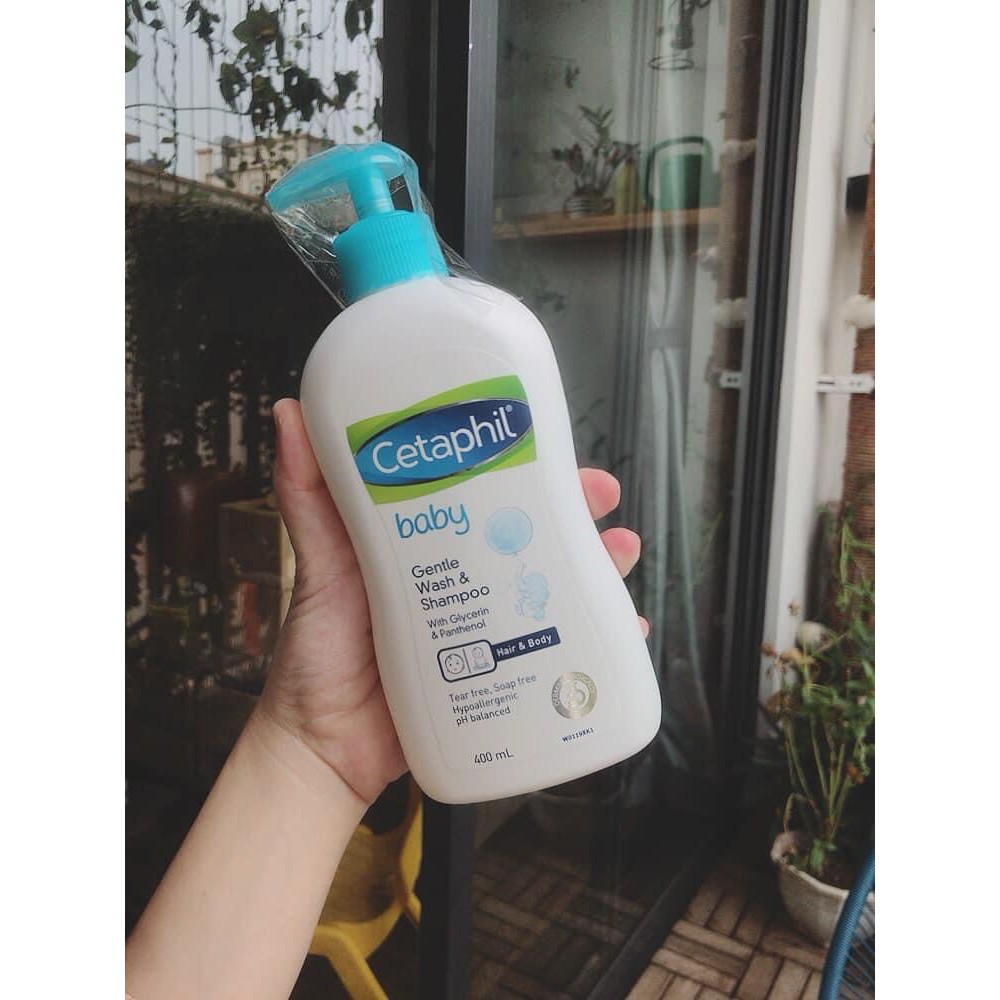 Sữa tắm gội 2 trong 1 Cetaphil Baby Gentle Wash & Shampoo 400ml