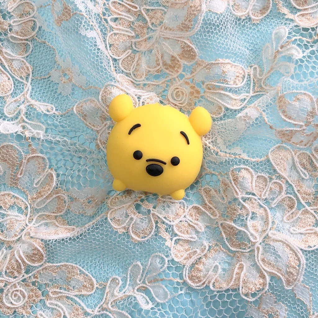 Bảo vệ đầu dây sạc Gấu Vàng/ Sóc Nâu, thú kute bảo vệ dây sạc không bị gãy gập cáp sạt bằng silicone - KLH