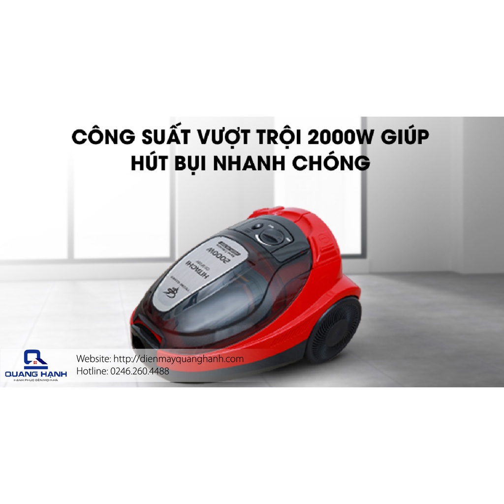 [Sản xuất Thái Lan] Máy hút bụi Hitachi CV-SF20V 2000W