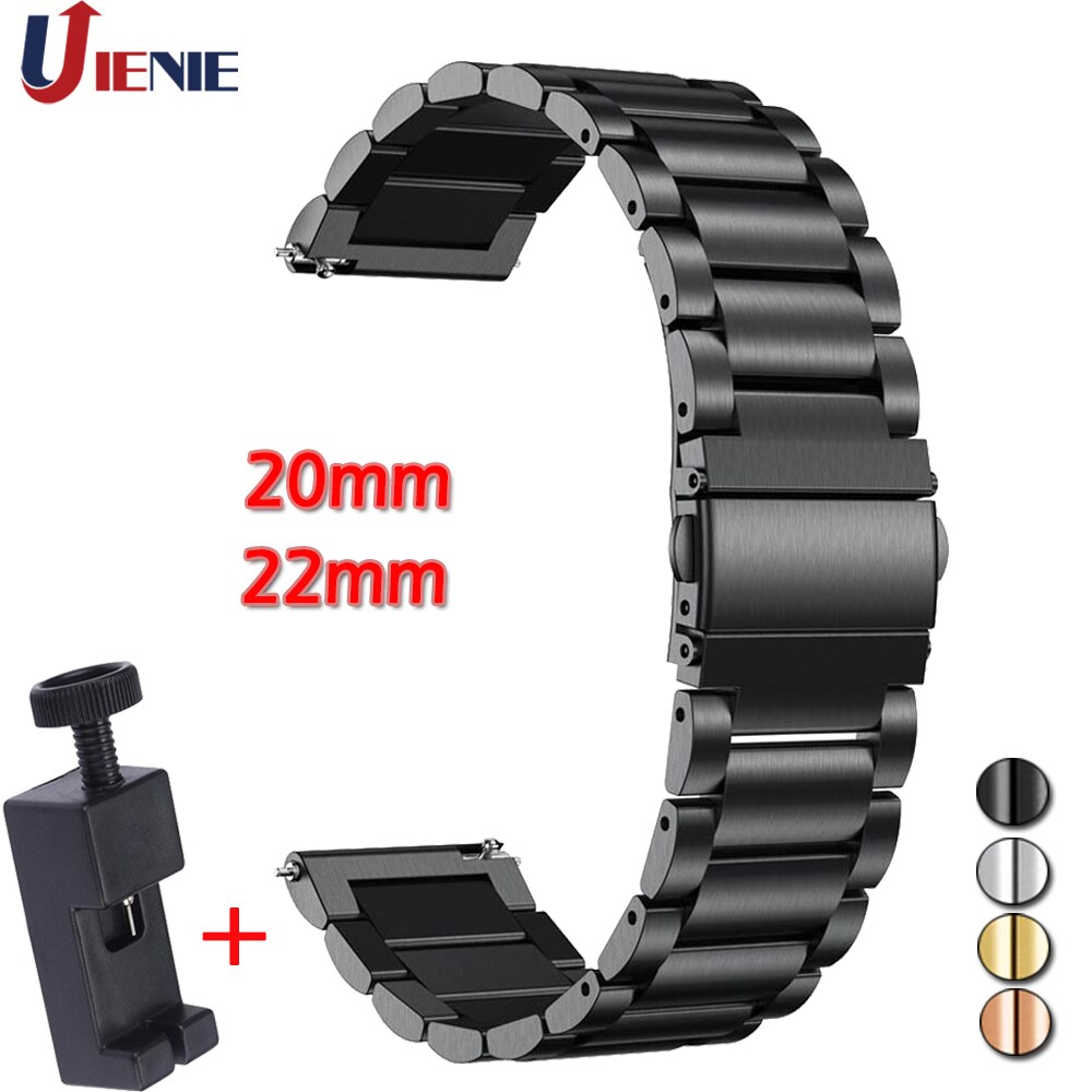 Dây Đeo Inox 20 / 22mm Thay Thế Cho Đồng Hồ Thông Minh Samsung Galaxy Watch 3 41mm 45mm