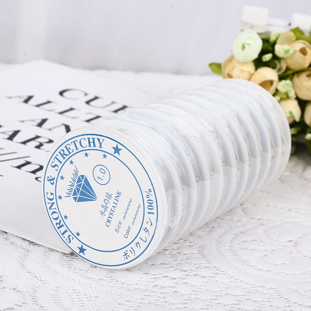 Dây cước trong suốt độ co giãn 1.0mm dùng làm vòng tay | BigBuy360 - bigbuy360.vn