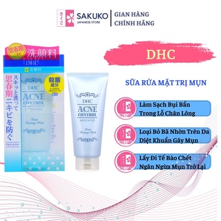 Sữa rửa mặt ngừa mụn dhc 130g-