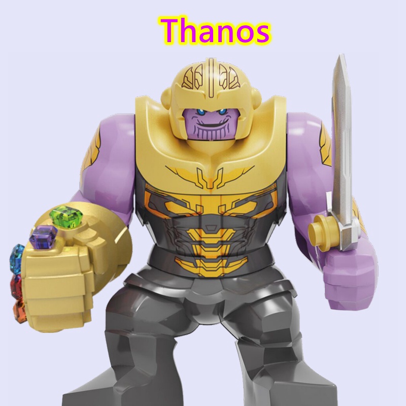 Đồ Chơi  Lắp Ráp Mô Hình Nhân Vật Thanos Mini Trong Truyện Tranh Marvel