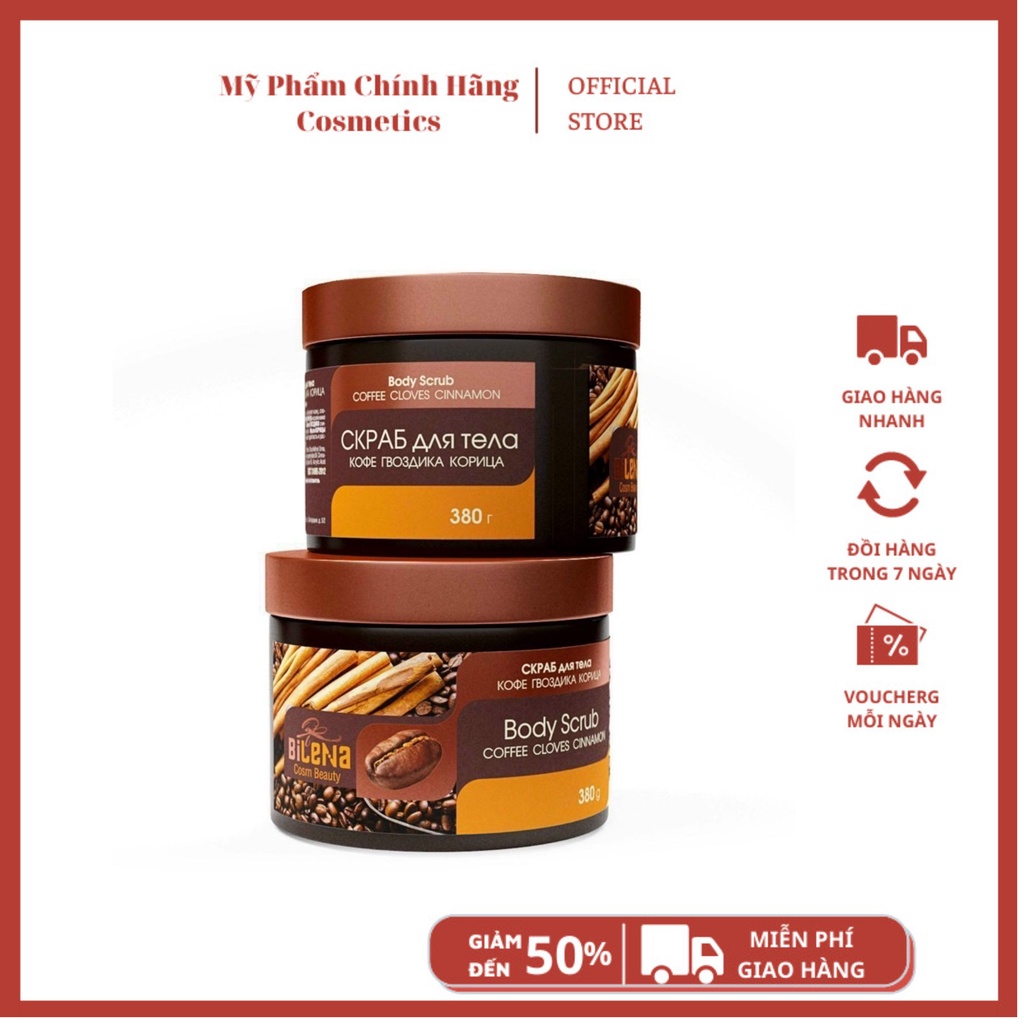 TẨY DA CHẾT BODY Quế Hồi Cà Phê Bilena Body Scrub 250ml | BigBuy360 - bigbuy360.vn