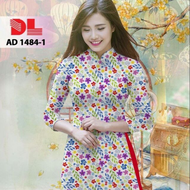 Vải áo dài hoa nhỏ