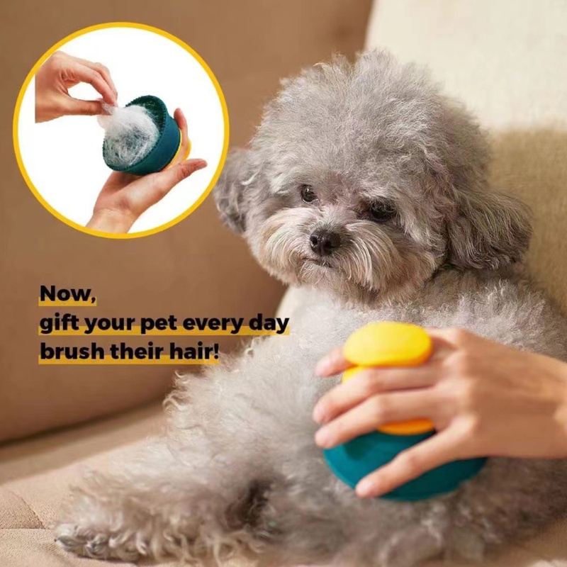 Lược Silicone Massage Chải Lông Cho Thú Cưng Tiện Dụng