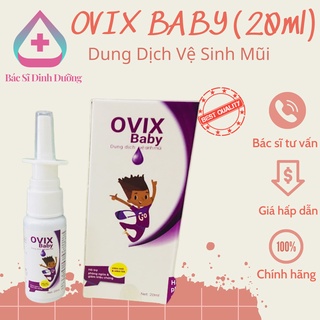 Dung dịch vệ sinh mũi Ovix Baby