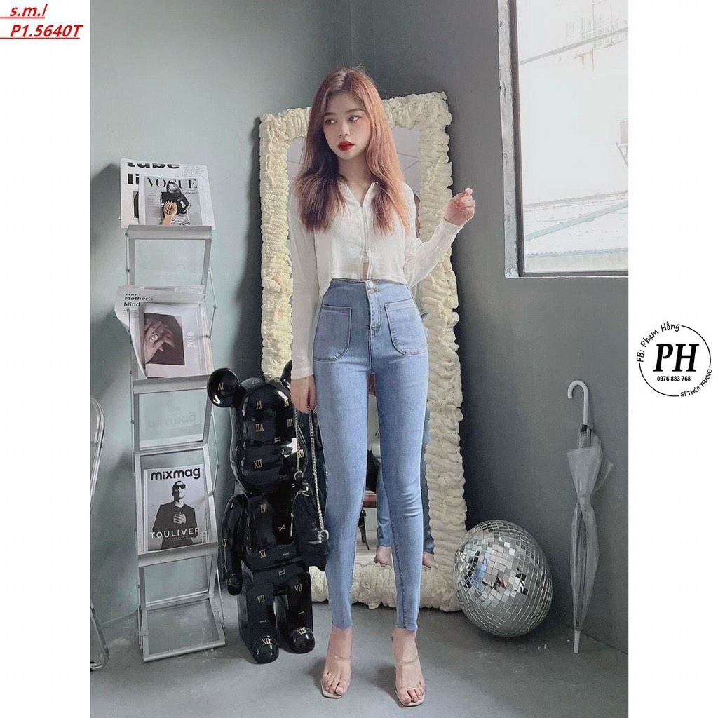 Quần Jenas Nữ Lưng Cao Siêu Tôn Dáng