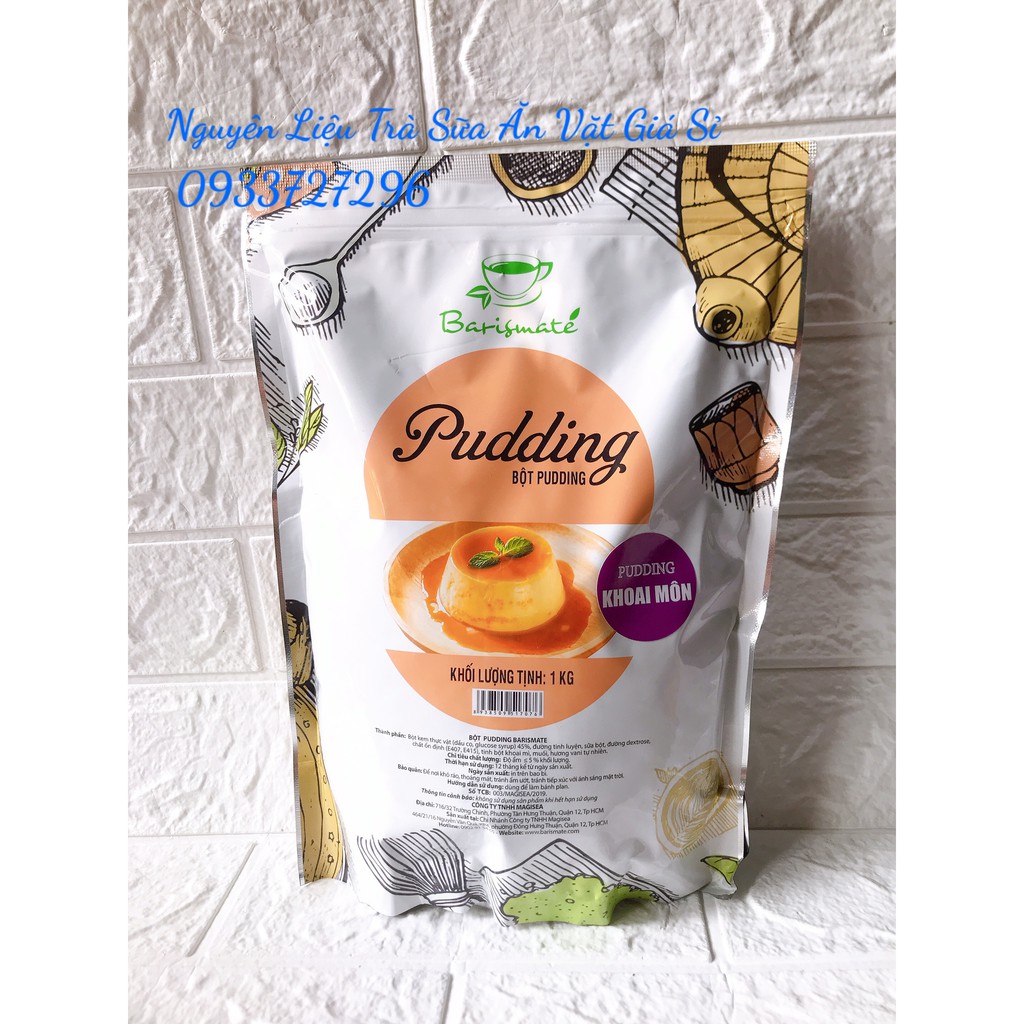 Bột Pudding Khoai Môn Barismate túi 1kg
