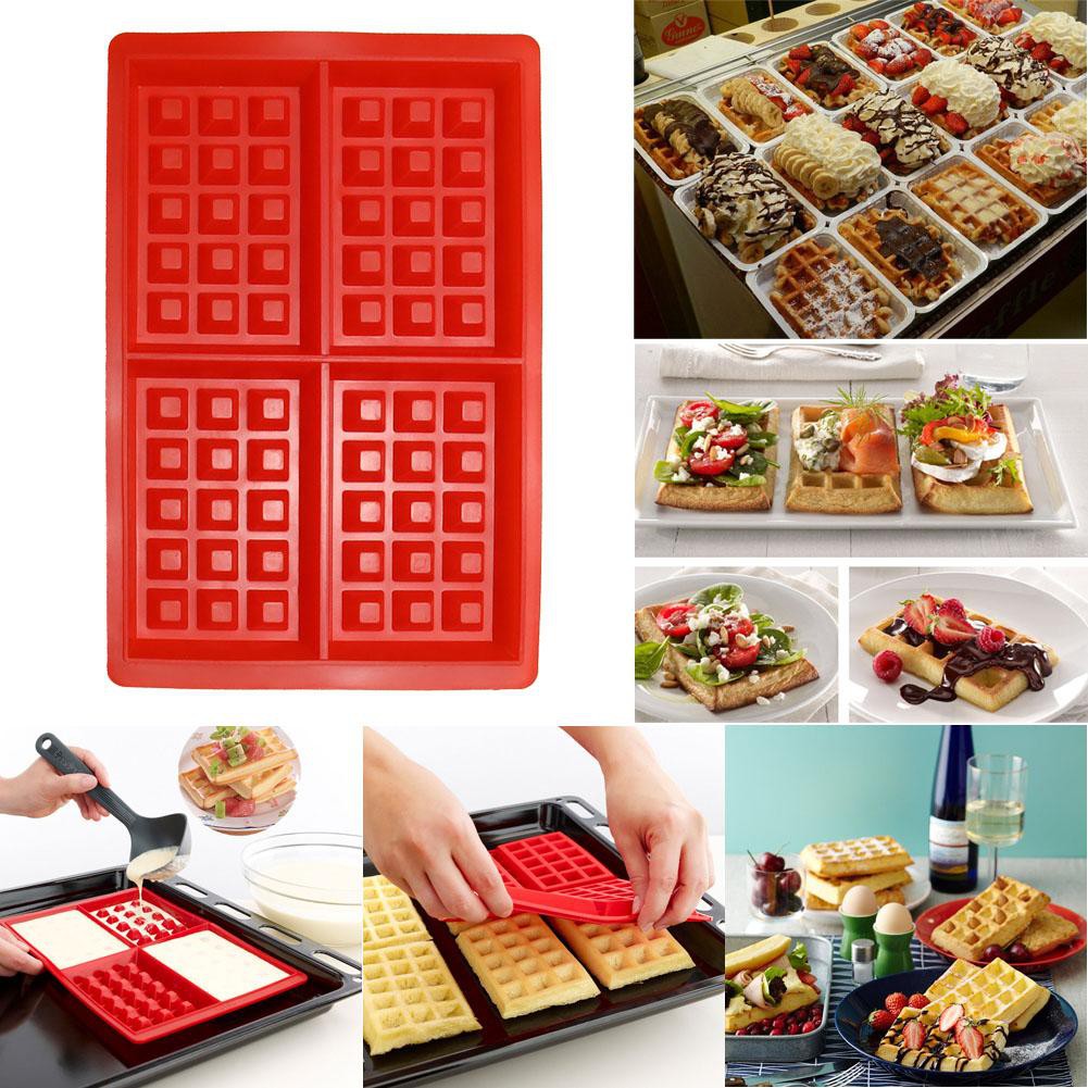 [Ảnh Thât+Video]Khuôn Silicone Bánh quế Cookie/Cavity Bánh quế Sôcôla/Pan Baking Mold Donut Maker
