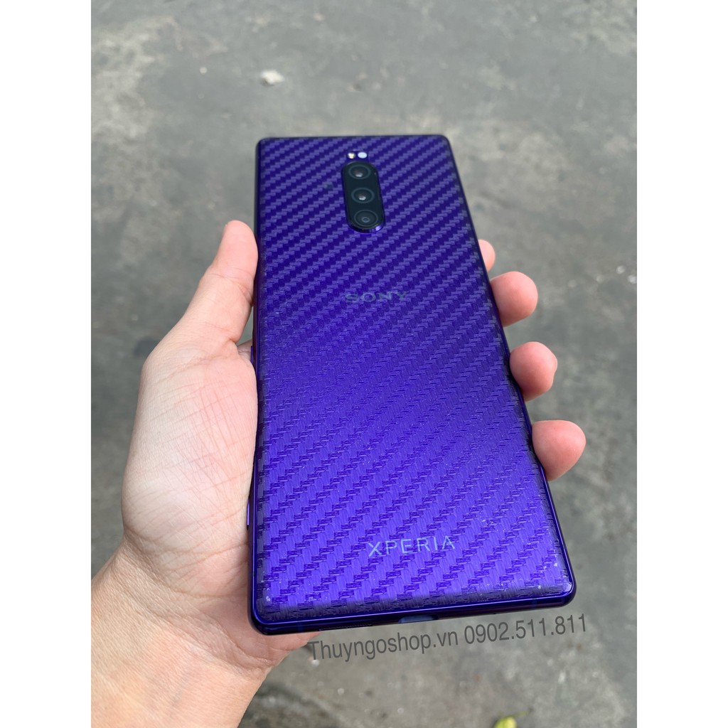 Dán lưng carbon Sony Xperia 5 / Xperia 1 / XZ3 / XZ2 / XZ2 Premium / XZ2 compact ...