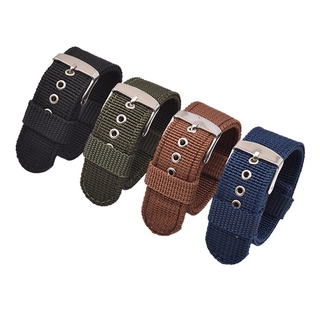 Dây Đeo Đồng Hồ Bằng Nylon Mềm Chống Nước Thoải Mái Kích Thước 16mm 18mm 20mm 22mm 24mm