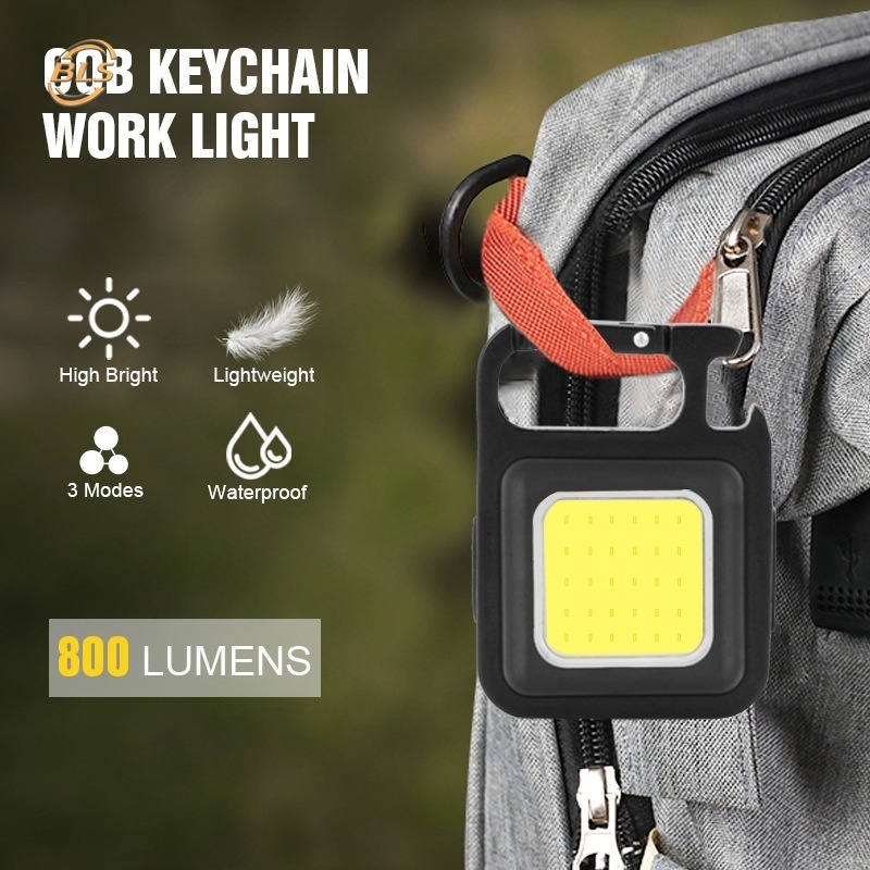 Móc Khóa Đèn LED Mini Đa Năng Chống Thấm Nước Bỏ Túi Tiện Dụng