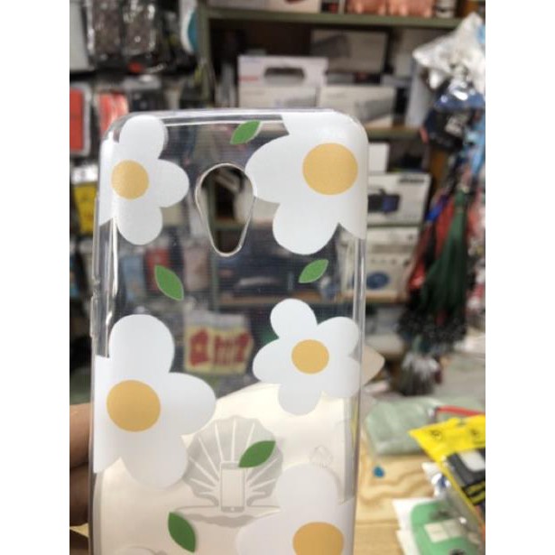 Ốp lưng Meizu C9 dẻo trong suốt in hoa
