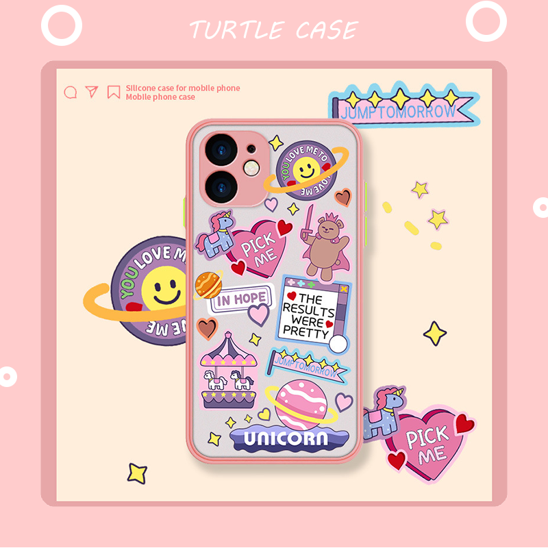 Ốp lưng iphone ốp Điện Thoại Bằng Tpu Trong Suốt Họa Tiết Hoạt Hình Thời Trang Cho Apple Iphone Xs Max Xr 6s 8 7plus 11 Pro 12 Pro Max