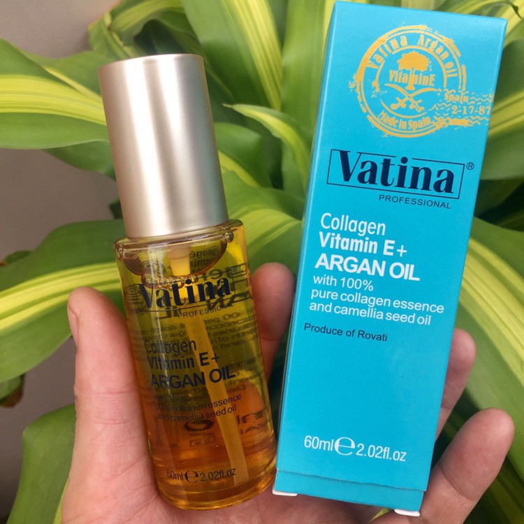 Tinh Dầu Dưỡng Tóc Vatina Argan Oil Vitamin E+ Collagen 60ml