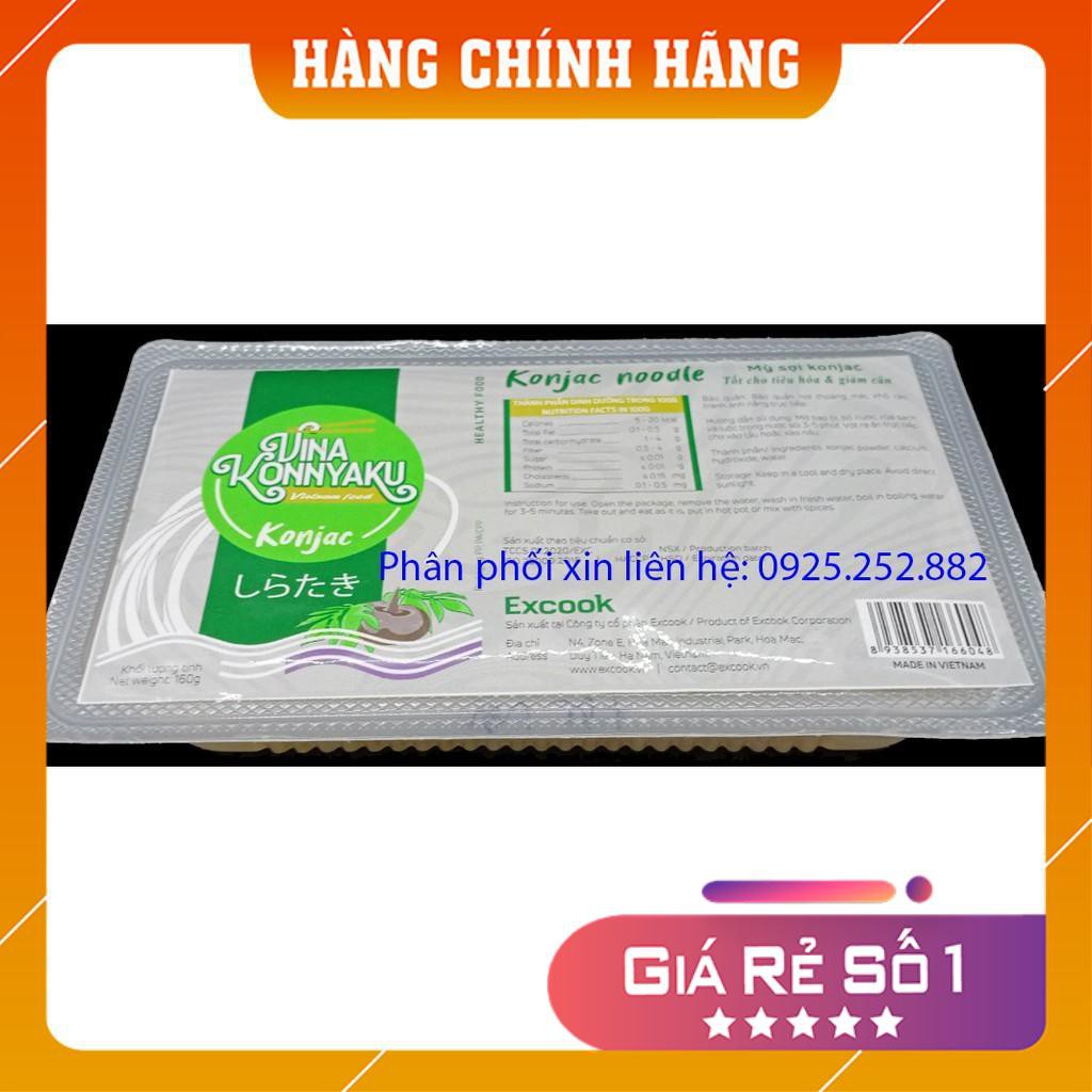 Mỳ Konjac / Mỳ Nưa - Thùng 24 hộp đơn cuộn 160g - Không đường, không đạm, không cholesterol - giảm béo, ăn kiêng | BigBuy360 - bigbuy360.vn