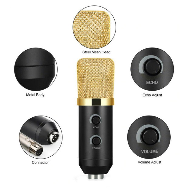 Micro USB Glosrik GL750(chỉ kết nối với máy tính)- Mic thu âm, livestream, chat voice, karaoke đa năng(chính hãng)