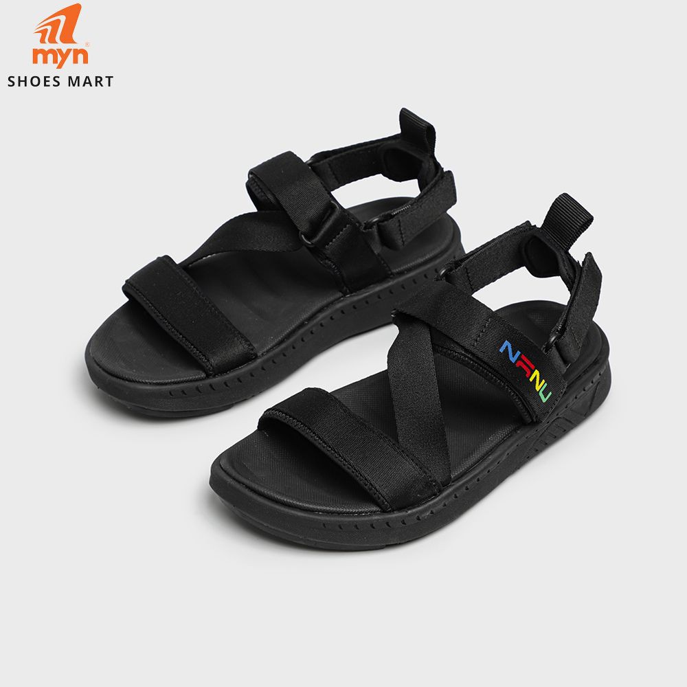 Giày sandal Nanu 09 Color Block + Tặng kèm 3 dây quai màu + Hộp Kawaii