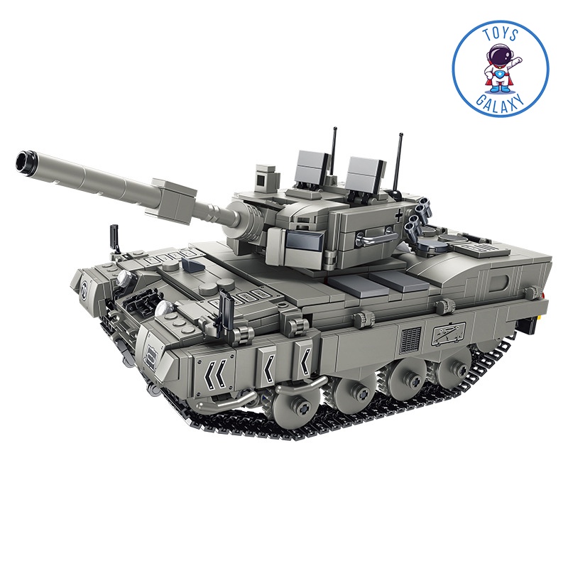 Đồ Chơi Lắp Ráp Mô Hình Điều Khiển Từ Xa RC Xe Tăng Leopard 2A4 / Tiger / Type 99 / T90 676002