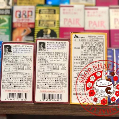 Viên uống Chống đột quỵ NOGUCHI NATTO KINASSE Nhật Bản