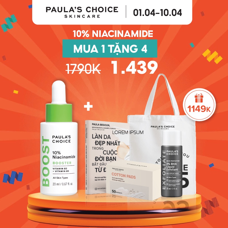 Tinh chất se khít lỗ chân lông và làm sáng da Paula’s Choice 10% Niacinamide 20ml 7980