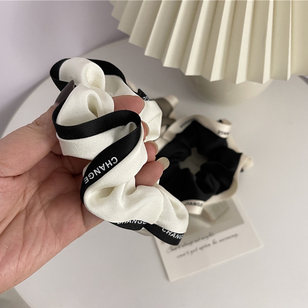 1 Dây Cột Tóc Co Giãn Viền Chữ Cỡ Lớn Thời Trang Cho Nữ