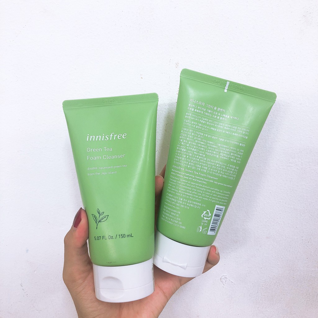 Sữa Rửa Mặt Trà Xanh Innisfree Green Tea Hydrating Amino Acid Cleansing Foam 150ml