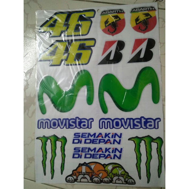 Bộ tem nổi trang trí xe 46
