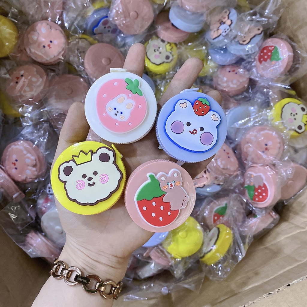 Thước dây đo eo, đo chiều cao nhiều hình dễ thương cho nữ