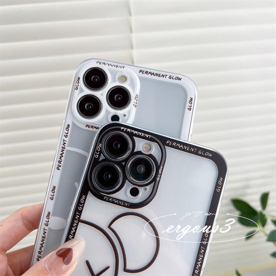 Ốp Điện Thoại Họa Tiết Hoạt Hình Gấu Độc Đáo Thời Trang Cho iPhone 13 12 11 Pro Max X XR XS Max SE 2020 8 7 Plus